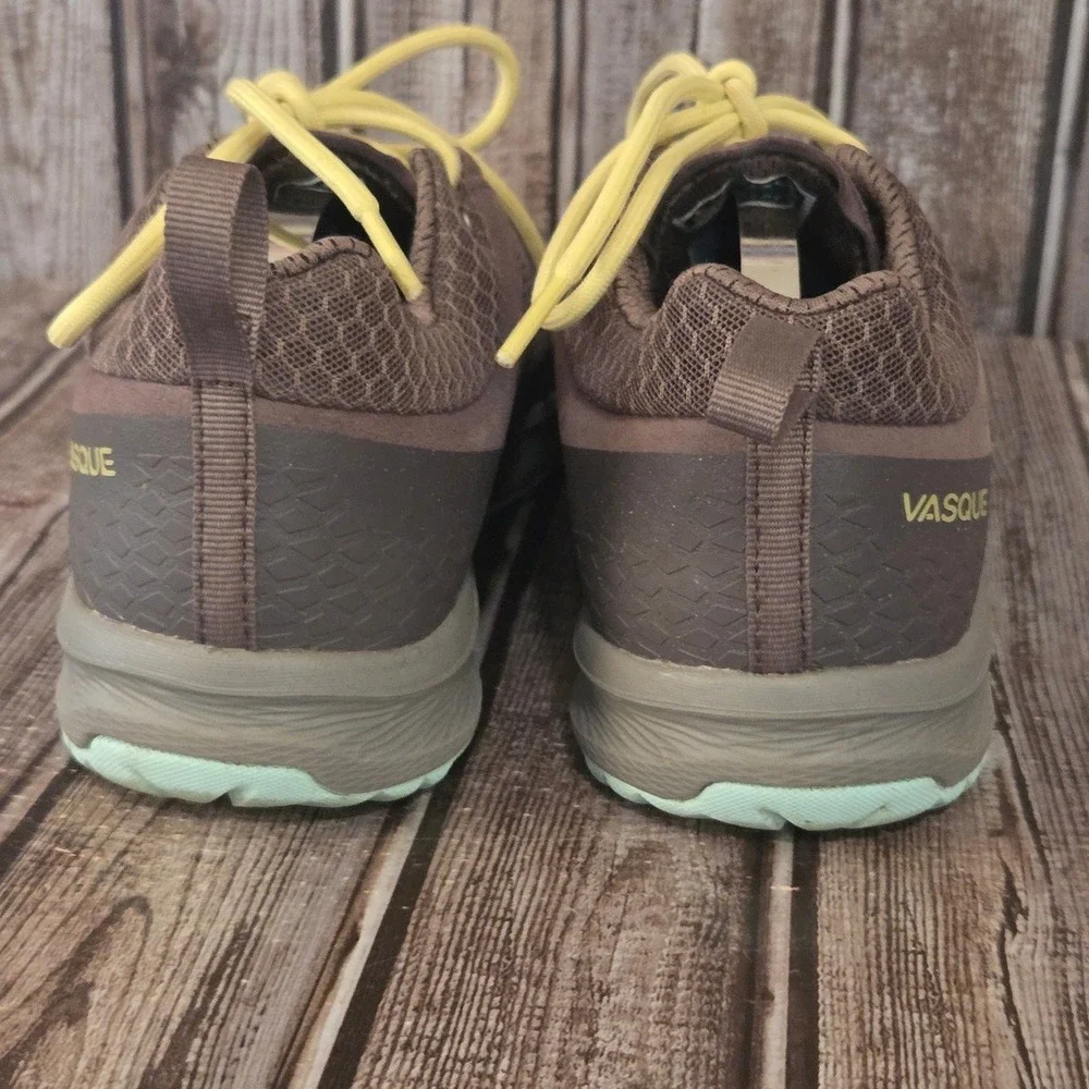 Sz 8.5 M Womens Vasque NatureTex Breeze LT NTX Low Hiking Shoes Brown Vibram